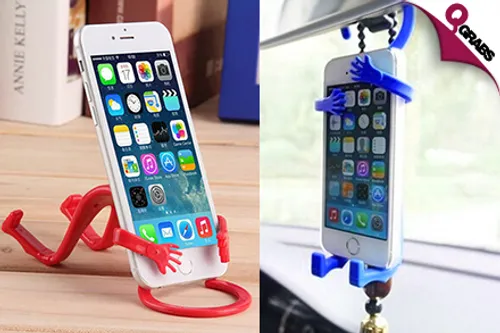 From QR19, Grab Hug-Me Style Multi-Purpose Flexible Phone Holders - Choose from 6 Nifty Colors! (Up to QR60 Value)
